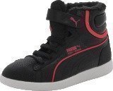 Puma First Round Fur V Kids Blk/Pink