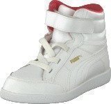 Puma Puma Ikaz Mid Kids White-White-Geranium