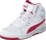 Puma Puma Rebound Street L Jr White-Rose Red