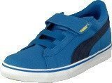 Puma Puma S Canvas Vulc V Kids Strong Blue-Peacoat