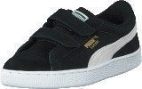 Puma Suede 2 straps Kids Black-White