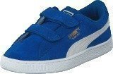 Puma Suede 2 straps Kids Snorkel Blue-White