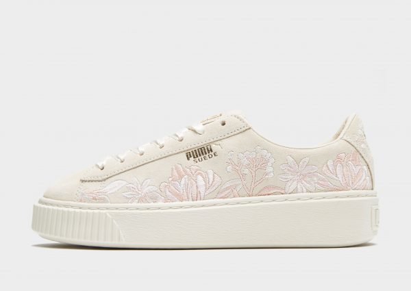 Puma Suede Platform Floral Kermanvalkoinen