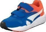 Puma Xs 500 Kids Strong Blue-White-Nasturtium