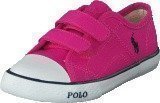 Ralph Lauren Junior Daymond Ez Regatta Pink Canvas - Navy