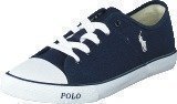 Ralph Lauren Junior Daymond Navy Canvas -White