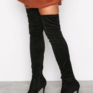 River Island Over Knee Boots Ylipolvensaappaat Black