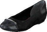 Rockport Total Motion Layer Captoe Black Sparkle Suede