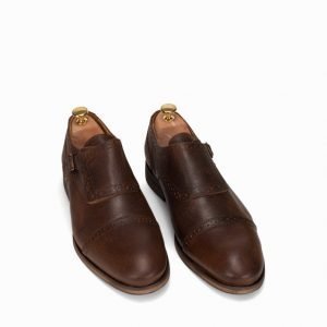 Selected Homme Shdbolton Single Monk Shoe Pukukengät Ruskea