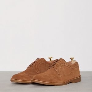 Selected Homme Shhroyce New Light Suede Brogue Sho Pukukengät Vaaleanruskea