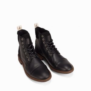 Selected Homme Shntravis Lace Boot Varsikengät Musta