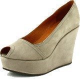 Shoe Biz Nubuck Sko Plateau Taupe