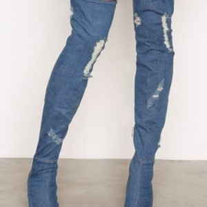 Steve Madden Tonic Ylipolvensaappaat Denim