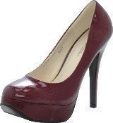 Sugarfree Shoes Bowie Dark Red/Patent