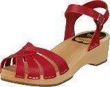 Swedish Hasbeens Cross Strap Debutant Red