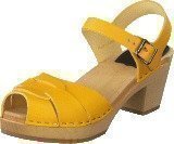 Swedish Hasbeens Peep Toe High Yellow