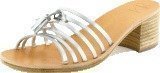 Swedish Hasbeens Tassel Sandal High Silver