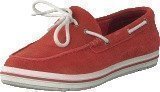 Timberland EK Casco Bay Boat Shoe Dark Red Suede