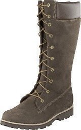 Timberland Girls Classic Tall Lace Up Dark Brown