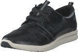 Toms Black Patent Sneaker Linen