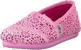 Toms Classics Jr Pink Crochet