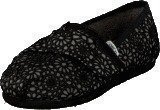 Toms Classics Kids Black Crochet