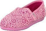 Toms Classics Kids Pink Crochet