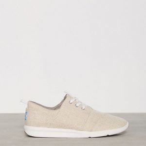 Toms Natural Metallic Linen Tennarit Natural Metallic