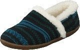 Toms Slipper Blue green wool