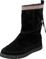 Toms Suede Trim Womens Nepal Boot Black