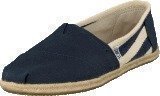 Toms University Classic Wmn Navy Stripes