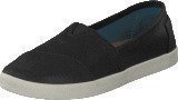 Toms Women's Avalon Slipon Coated Canvas Black