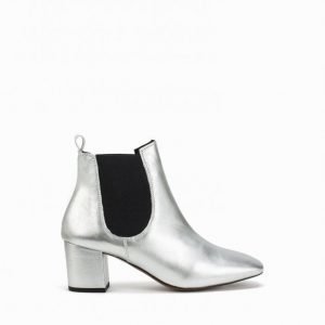 Topshop 60'S Chelsea Boots Saapikkaat Hopea