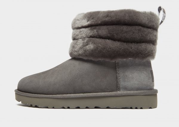 Ugg Fluff Mini Quilted Logo Boots Harmaa