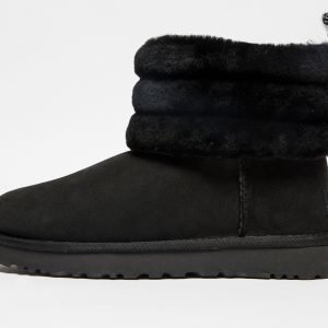 Ugg Fluff Mini Quilted Logo Musta