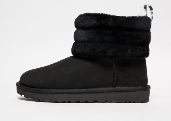 Ugg Fluff Mini Quilted Logo Musta