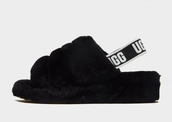 Ugg Fluff Yeah Logo Slides Musta