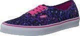 Vans U Authentic Leopard/Skull Blue/TrueWhite