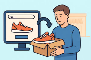 Kenkien palautus verkkokaupasta, kun kenkiä on jo kokeiltu